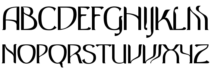 Antique Font LOWERCASE
