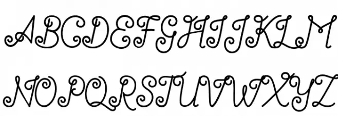 Antiqueline FreeVersion Schriftart Groß
