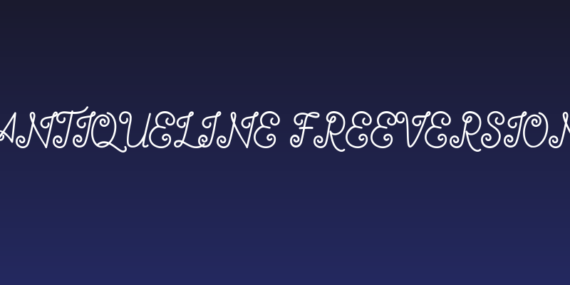 Antiqueline FreeVersion Social Header