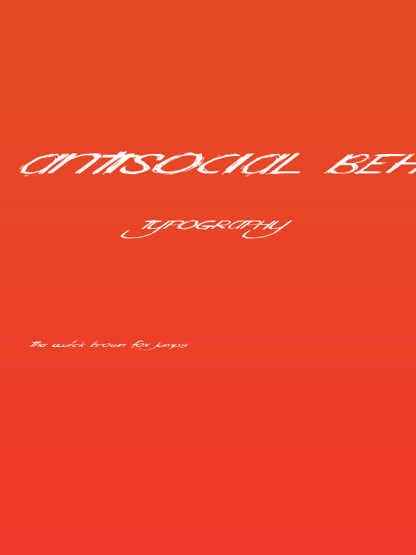 Antisocial Behaviour Poster