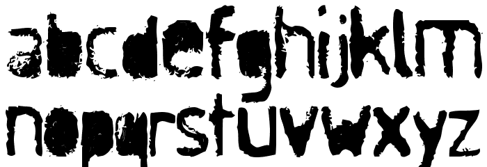 Antisocial Font LOWERCASE