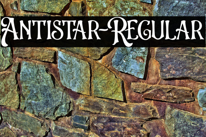 Antistar-Regular Example 1