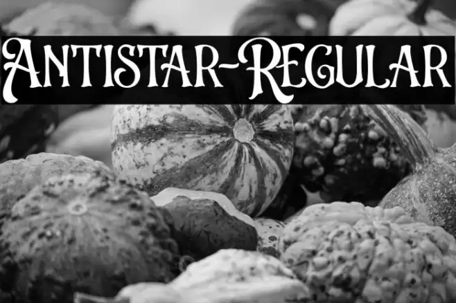 Antistar-Regular Font examples