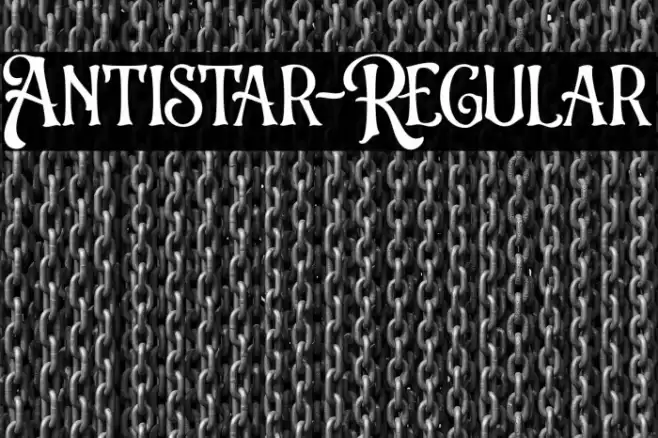 Antistar-Regular Font examples