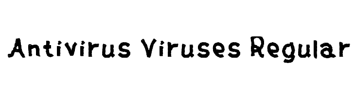 Antivirus Viruses Regular Font