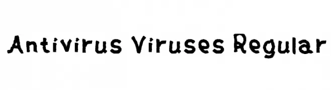 Antivirus Viruses Regular  免费字体下载