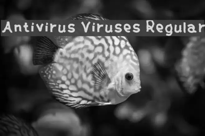 Antivirus Viruses Regular Font examples