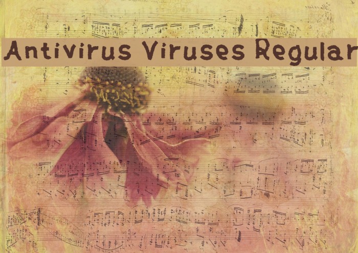 Antivirus Viruses Regular Font examples