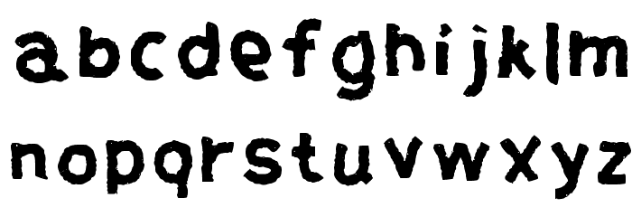 Antivirus Viruses Regular Font LOWERCASE