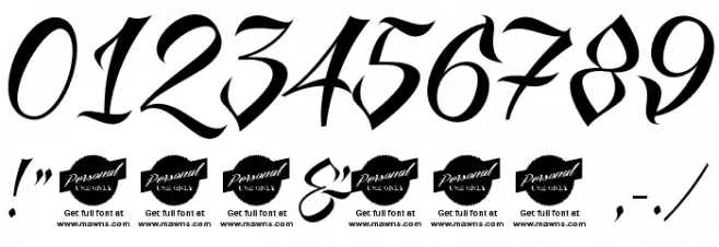 Antlers Demo Font OTHER CHARS