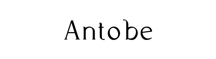 Antobe  font caratteri gratis