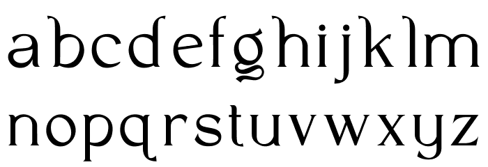 Antobe Font LOWERCASE