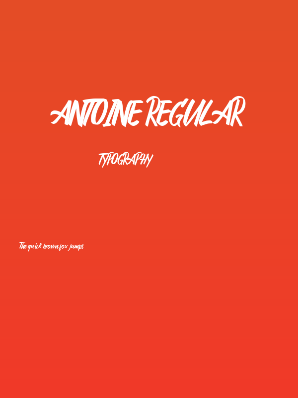 Antoine Regular Poster