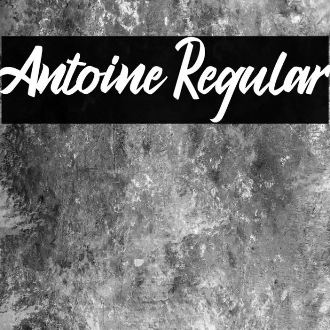 Antoine Regular Font examples
