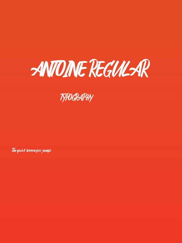 Antoine Regular Poster