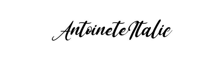 Antoinete Italic  font caratteri gratis