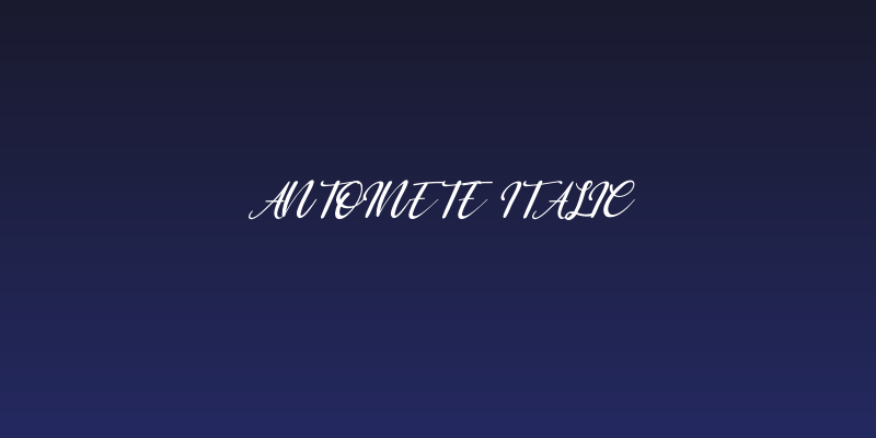 Antoinete Italic Social Header