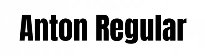 Anton Regular  Free Fonts Download