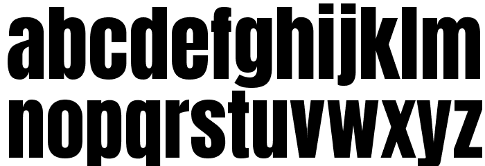 Anton Regular Font LOWERCASE