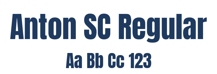 Anton SC Regular Font Preview