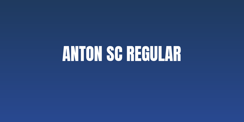 Anton SC Regular Social Header