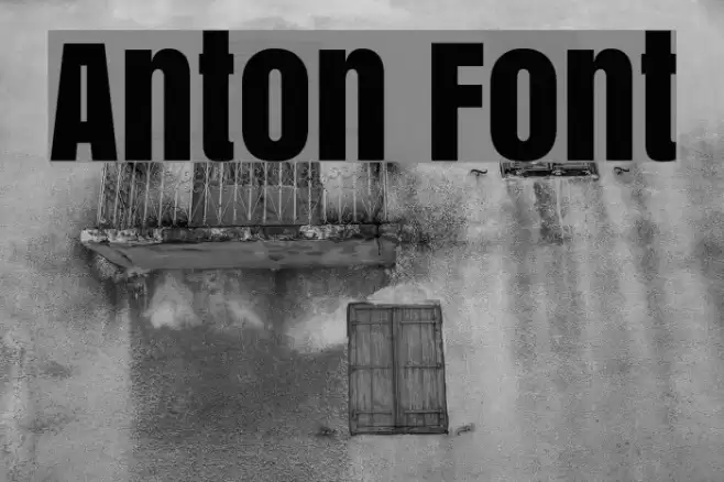 Anton Font examples