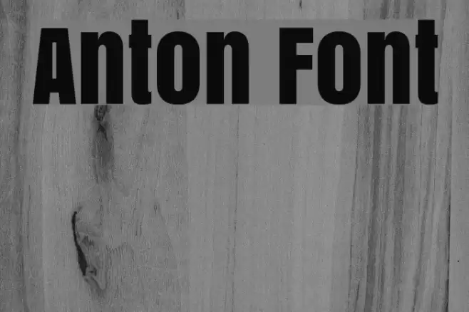 Anton Font examples