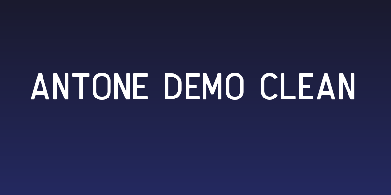 Antone DEMO Clean Social Header