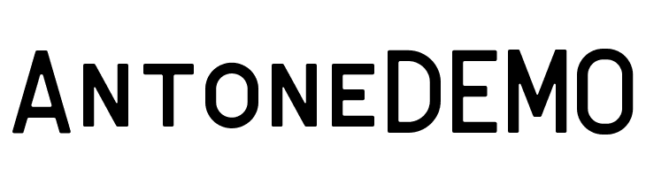 AntoneDEMO  フリーフォントのダウンロード