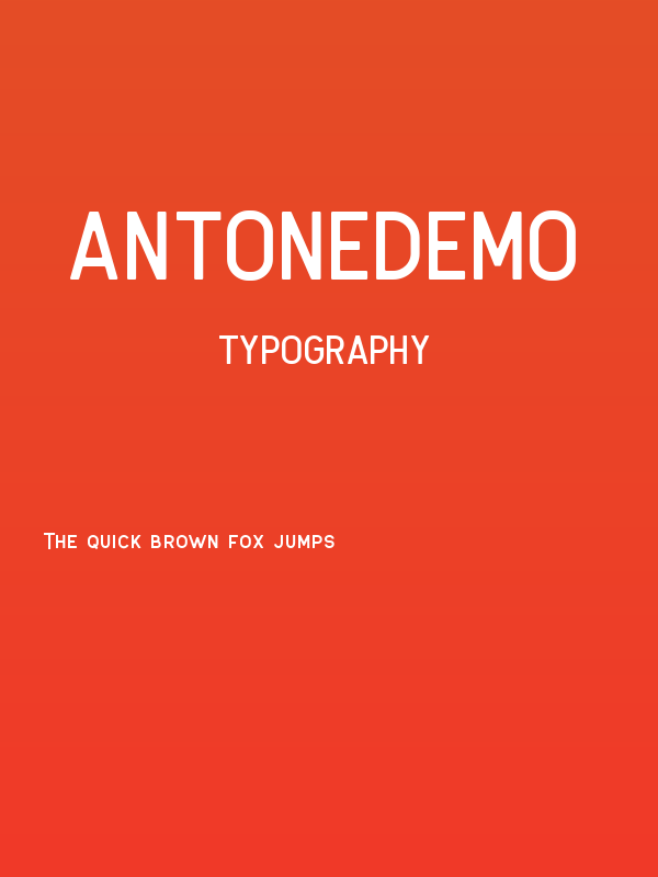 AntoneDEMO Poster