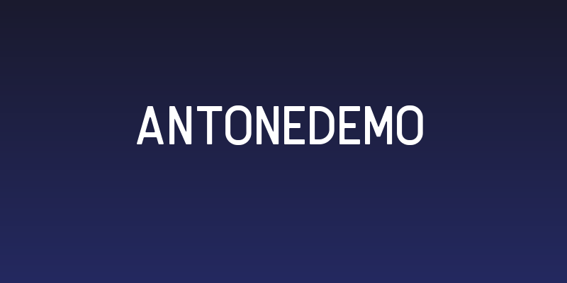 AntoneDEMO Social Header