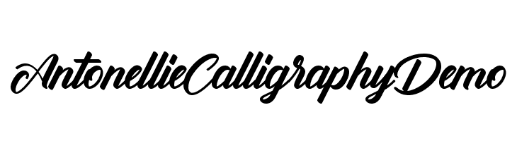 Antonellie Calligraphy Demo  नि: शुल्क फ़ॉन्ट्स डाउनलोड