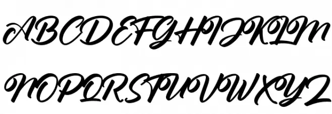Antonellie Calligraphy Demo Fuentes MAYÚSCULAS