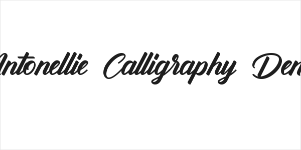 Antonellie Calligraphy Demo Logo