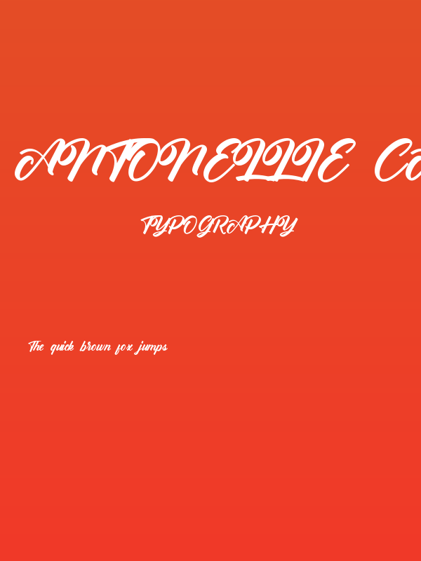 Antonellie Calligraphy Demo Poster