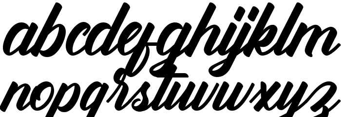 Antonellie Calligraphy Demo Font LOWERCASE