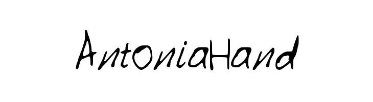 AntoniaHand Font