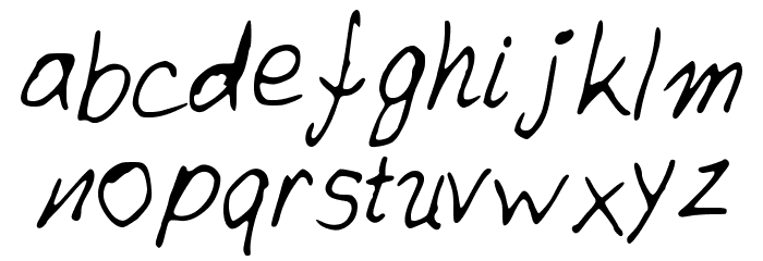 AntoniaHand Font LOWERCASE