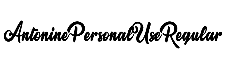 Antonine Personal Use Regular  Frei Schriftart Herunterladen