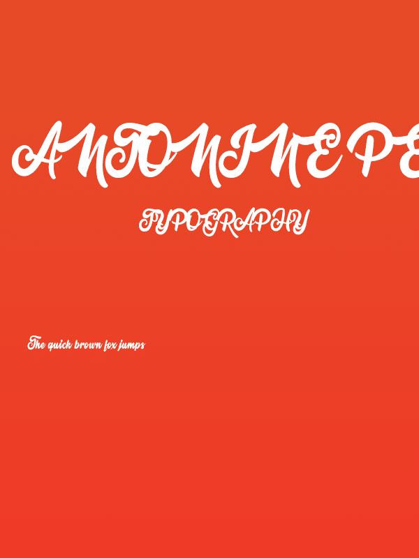 Antonine Personal Use Regular Poster