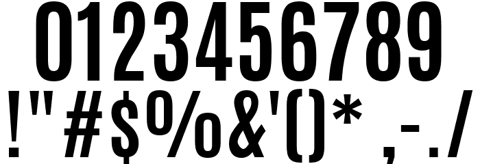Antonio Bold Font OTHER CHARS