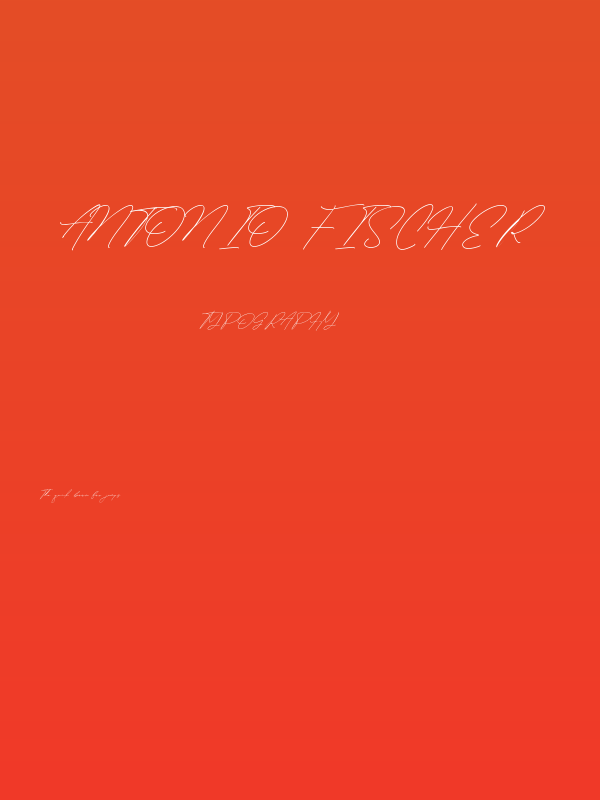Antonio Fischer Poster
