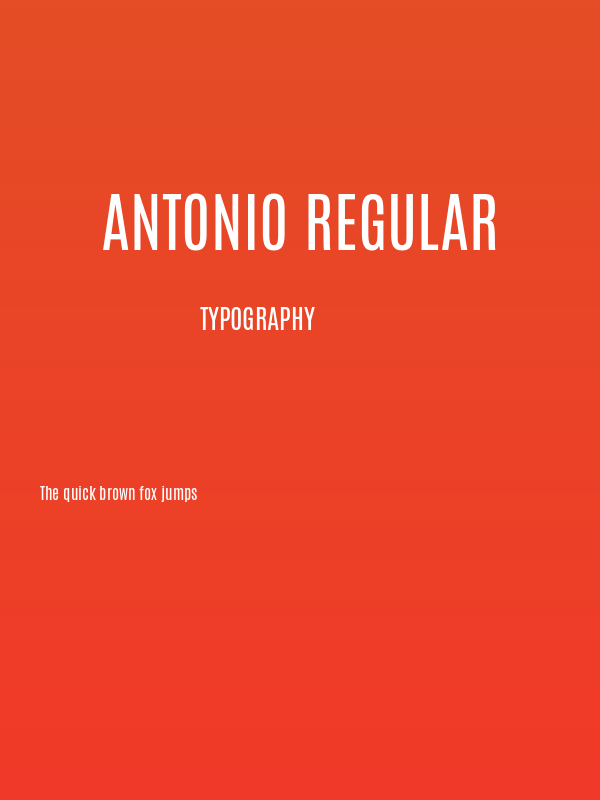 Antonio Regular Poster