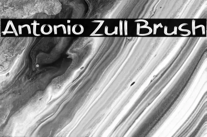 Antonio Zull Brush Font examples