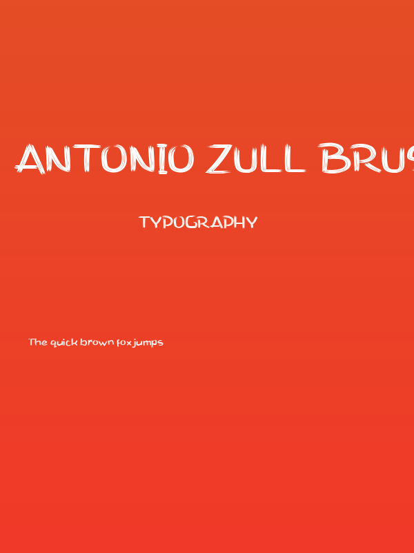 Antonio Zull Brush Poster