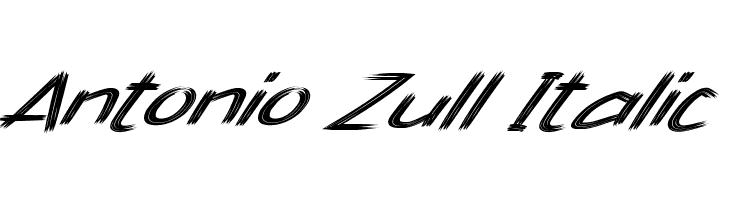 Antonio Zull Italic  フリーフォントのダウンロード