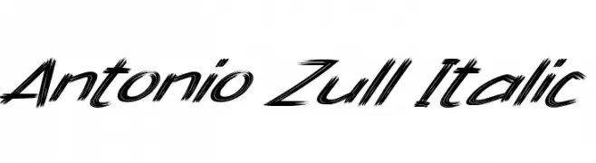 Antonio Zull Italic  font caratteri gratis