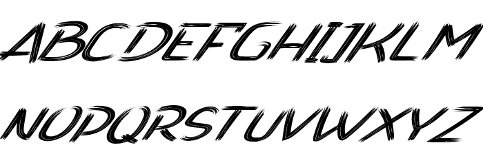 Antonio Zull Italic Font OTHER CHARS