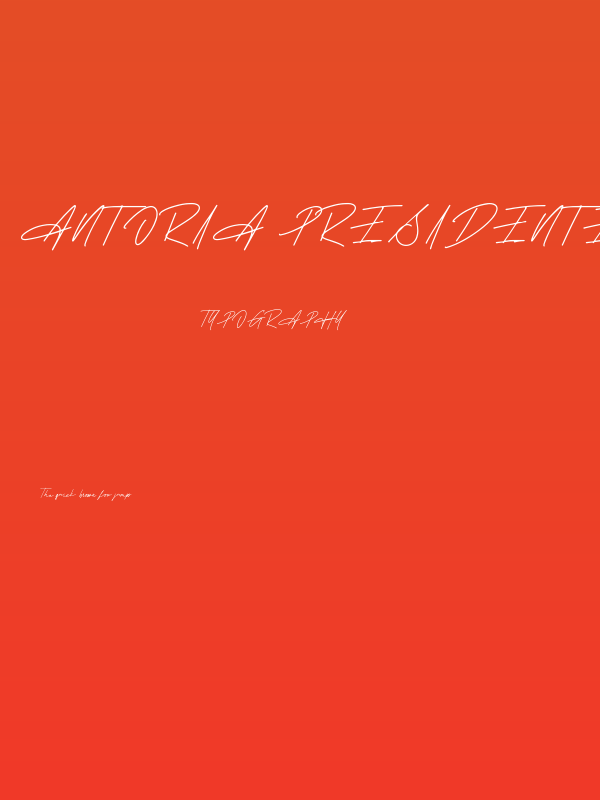 Antoria Presidente Poster