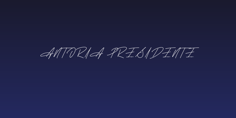 Antoria Presidente Social Header